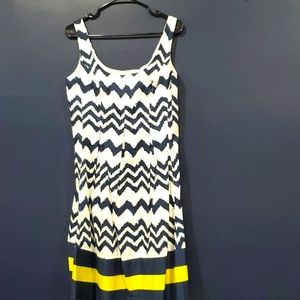 Size 8 dress navy and white